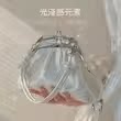 可爱休闲云朵褶皱时尚链条包
