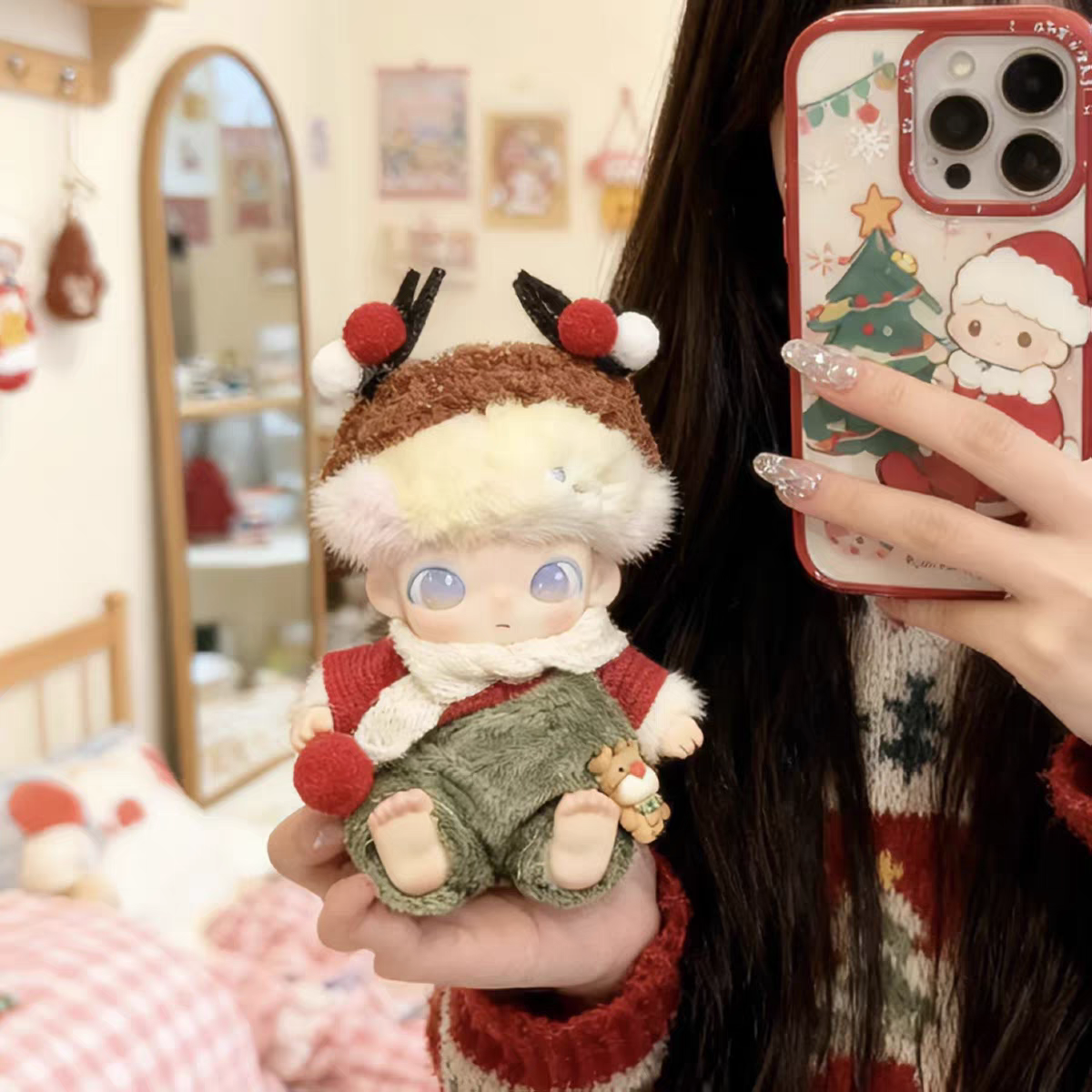 dimoo新生日记娃衣圣诞系列搪胶着替换衣服可爱小合集套装