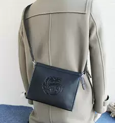 Year of the Dragon Gift 2024 New Men's Shoulder Bag Small Bag Clutch Bag Phone Bag New Year's Gift Dragon Men's Bag Shoulder Bag