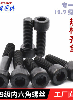 12.9级内六角螺丝M10 M12 M14 M16 M18*20/25/30/35/40/45/50/200