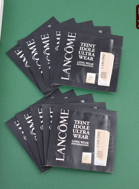 10片装新款二代 兰蔻持妆轻透粉底液1ml小样 PO-01象牙白遮瑕控油