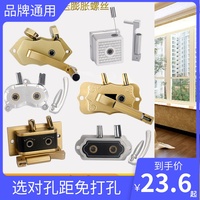 通用手摇升降晾衣架手摇器 晒衣架升降器 铝合金双杆摇手器免打孔
