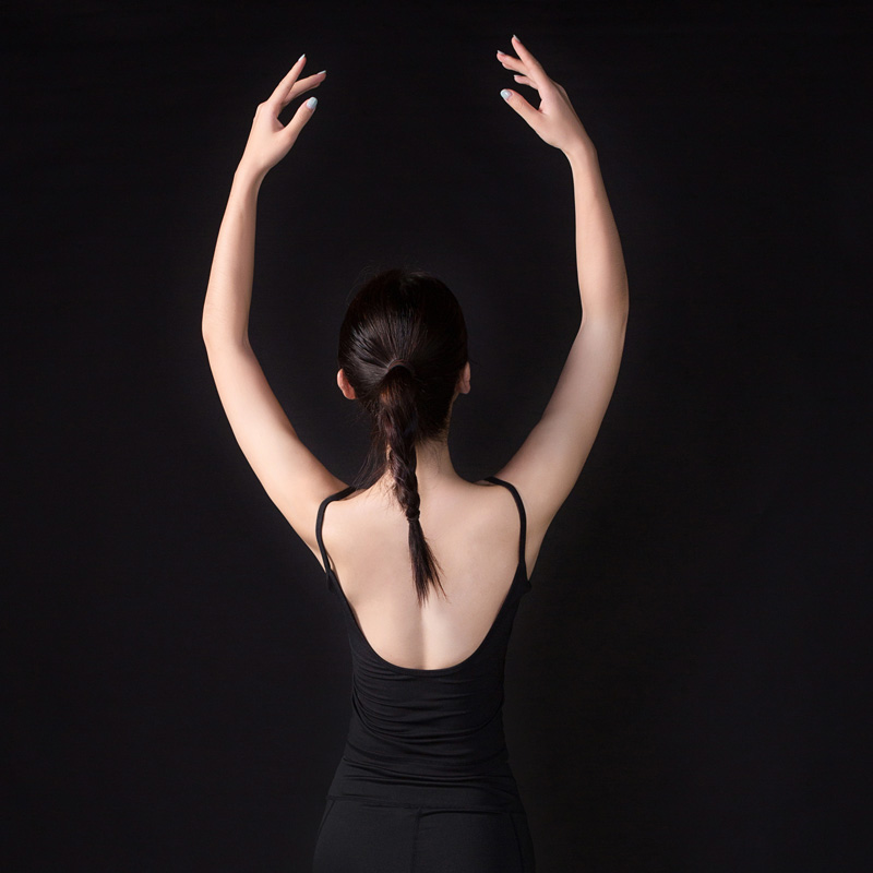 自留瑜伽服方领紧身无袖背心吊带