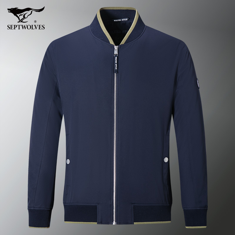 七匹狼潮牌男装棉夹克