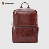 暇步士双肩包男时尚 复古背包休闲真皮书包男士 包包大容量电脑包