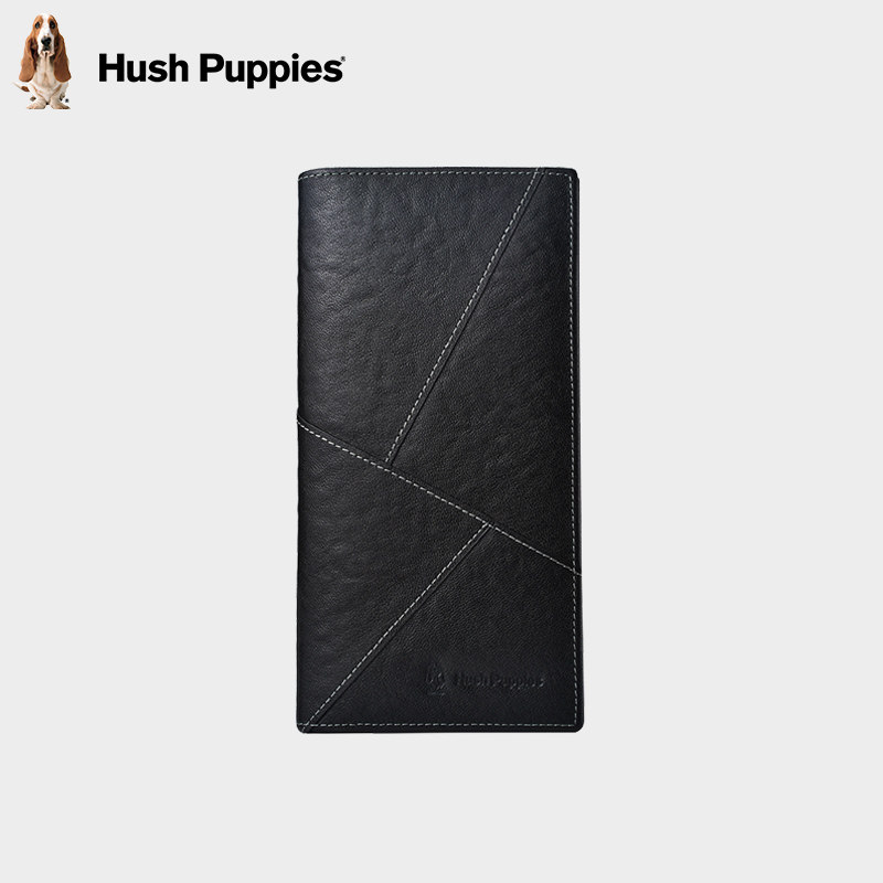 暇步士长款钱包男百搭时尚设计款真皮钱夹商务休闲大容量牛皮钱夹