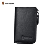 暇步士钥匙包男士 多功能真皮汽车钥匙包卡包二合一植鞣牛皮包百搭