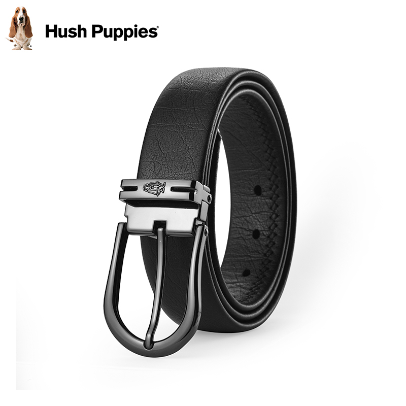 暇步士男士简约真皮腰带