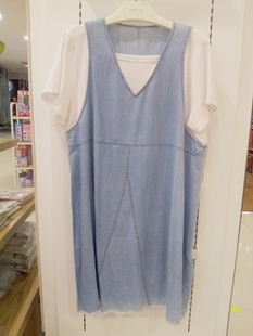 118B 170 连衣裙 水洗牛仔短袖
