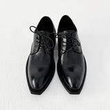 XZ110-25311#英伦风男黑色系带中跟休闲皮鞋通勤商务男鞋P120，男鞋皮鞋，星座110