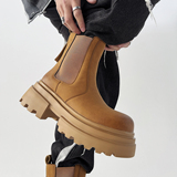 XZ110-92806#男高级感真皮拉链痞帅皮靴时尚马丁靴P135(209)，男鞋马丁靴，星座110