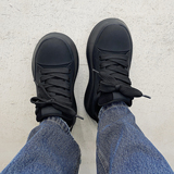 XZ110-25370#厚底板鞋男增高休闲鞋圆头系带小个子潮流鞋子P125，男鞋休闲鞋，星座110