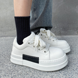 XZ110-25372#休闲厚底增高板鞋男黑色系带百搭舒适潮鞋P125，男鞋休闲鞋，星座110