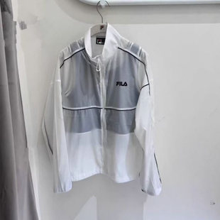 斐乐fila正品 女装 休闲运动防晒衣时尚 梭织外套F11W529704 25夏新款