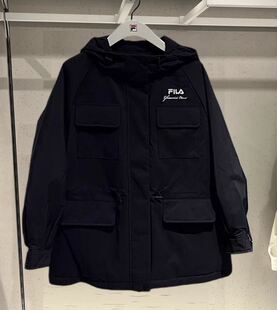 FILA斐乐女装 2025冬新款运动舒适时尚宽松保暖羽绒服F11W348906