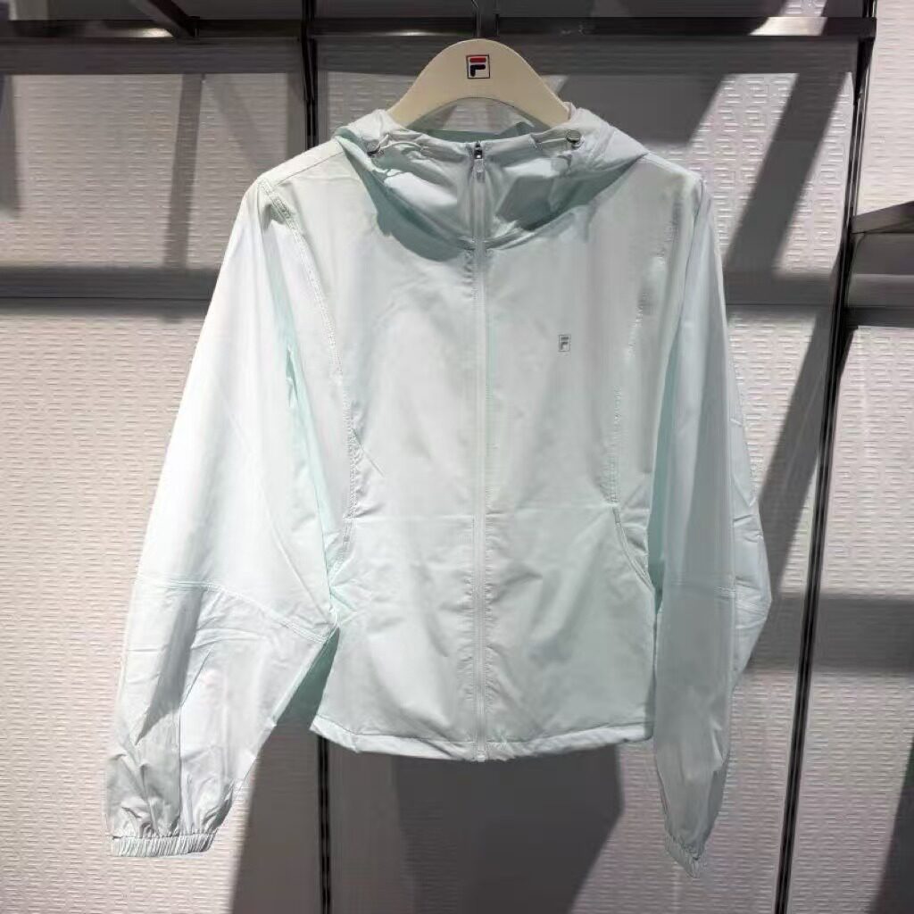 宽松版防晒服连帽梭织外套
