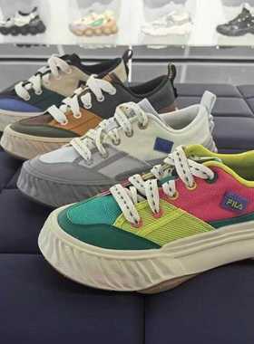 FILA斐乐男女鞋2025夏新款FOSSO川行鞋帆布鞋F12W422304 M422304