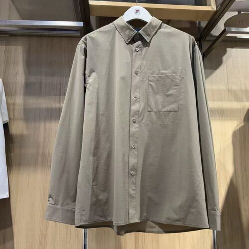 男装商务运动休闲梭织长袖衬衫