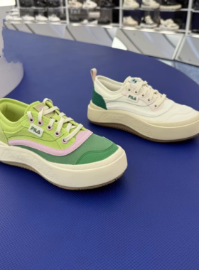 FILA斐乐2025夏新款女鞋水母鞋时尚休闲摩登帆布鞋F12W521302F