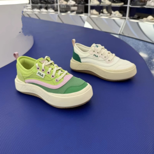 时尚 FILA斐乐2025夏新款 女鞋 水母鞋 F12W521302F 休闲摩登帆布鞋