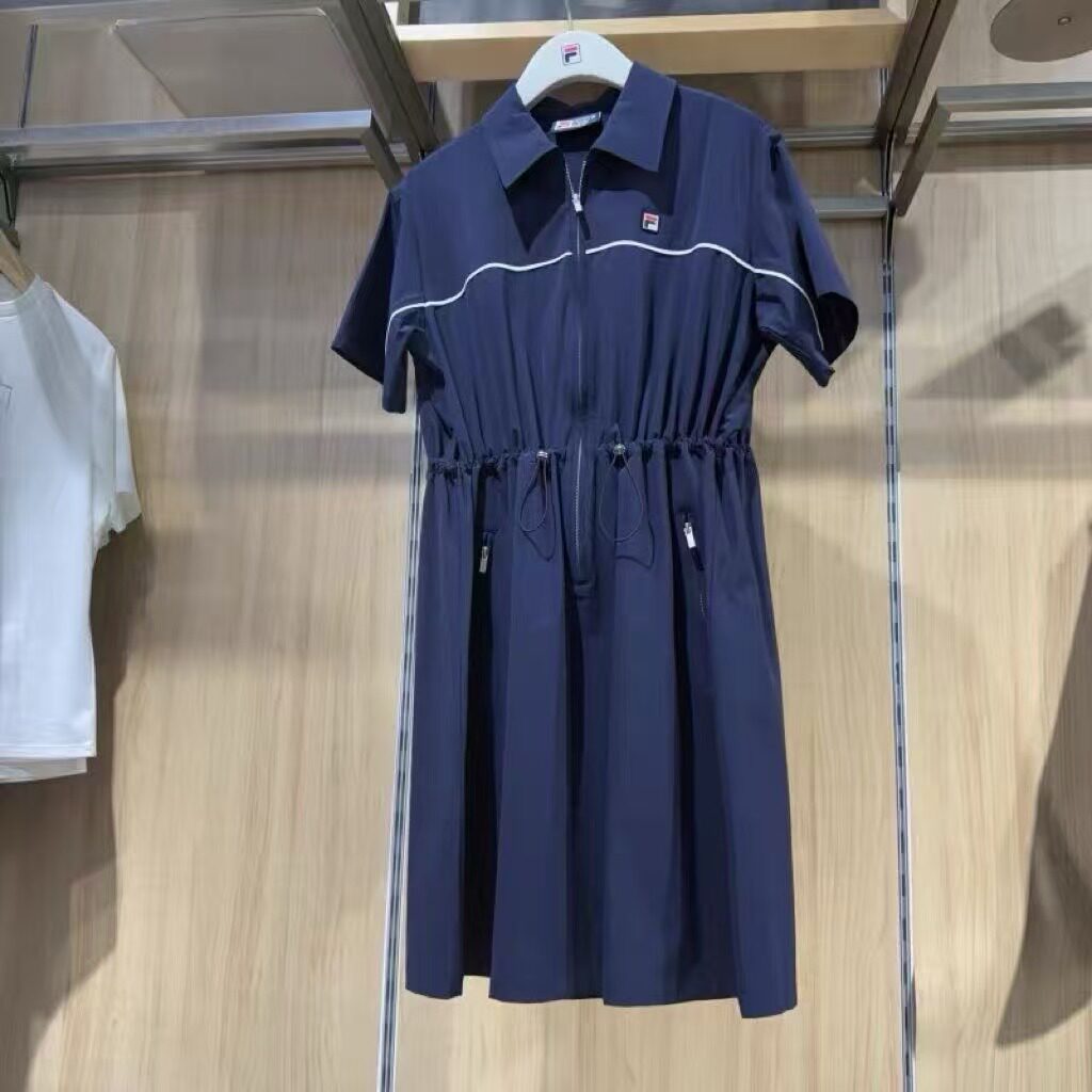 新款宽松运动休闲梭织连衣裙