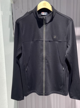 斐乐fila正品25秋新款男装基础休闲运动针织长袖外套F11M533502F