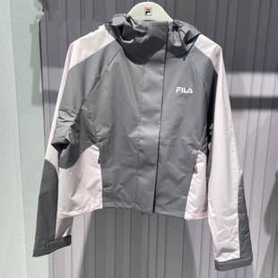 女装 运动休闲连帽梭织外套夹克F11W539704F 25秋新款 斐乐fila正品
