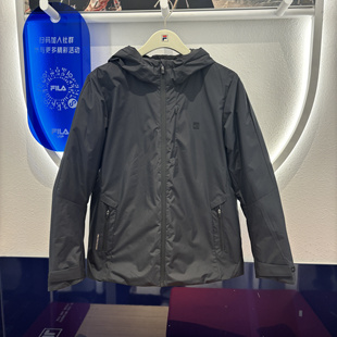 FILA斐乐2025年冬新款 休闲运动保暖连帽羽绒服外套F11M443905 男装