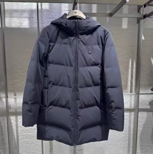 鹅绒连帽羽绒服F11M543916 运动男子中长款 FILA斐乐2025年冬款 时尚