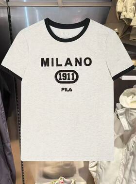FILA斐乐2026年夏季新款女子休闲运动针织圆领短袖T恤F11W525104