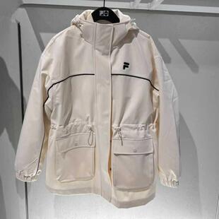 FILA斐乐潮牌2025年冬新款女装宽松运动两件套羽绒服T11W447901F