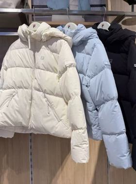 FILA斐乐2025年冬季新款女装鹅绒休闲连帽保暖羽绒服A11W541905F