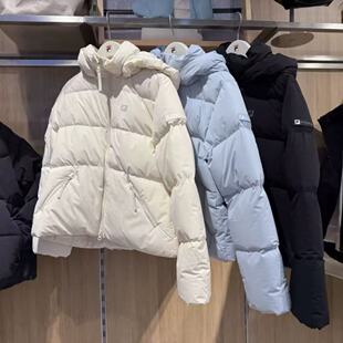 FILA斐乐2025年冬季新款女装鹅绒休闲连帽保暖羽绒服A11W541905F