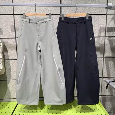 女子潮流宽松运动梭织长裤