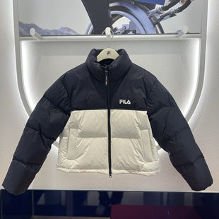 FILA斐乐女装2025年冬季新款简约休闲运动保暖羽绒服F61W549997