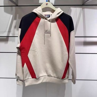 休闲宽松针织连帽上衣F11M619207 男子时尚 FILA斐乐2026春季 新款