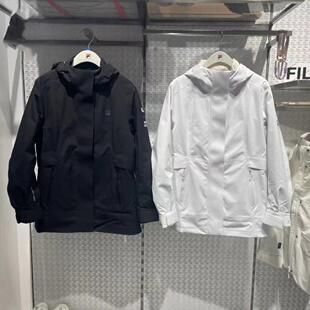 FILA斐乐女装2025冬款鹅绒保暖运动冲锋衣两件套羽绒服A11W447907