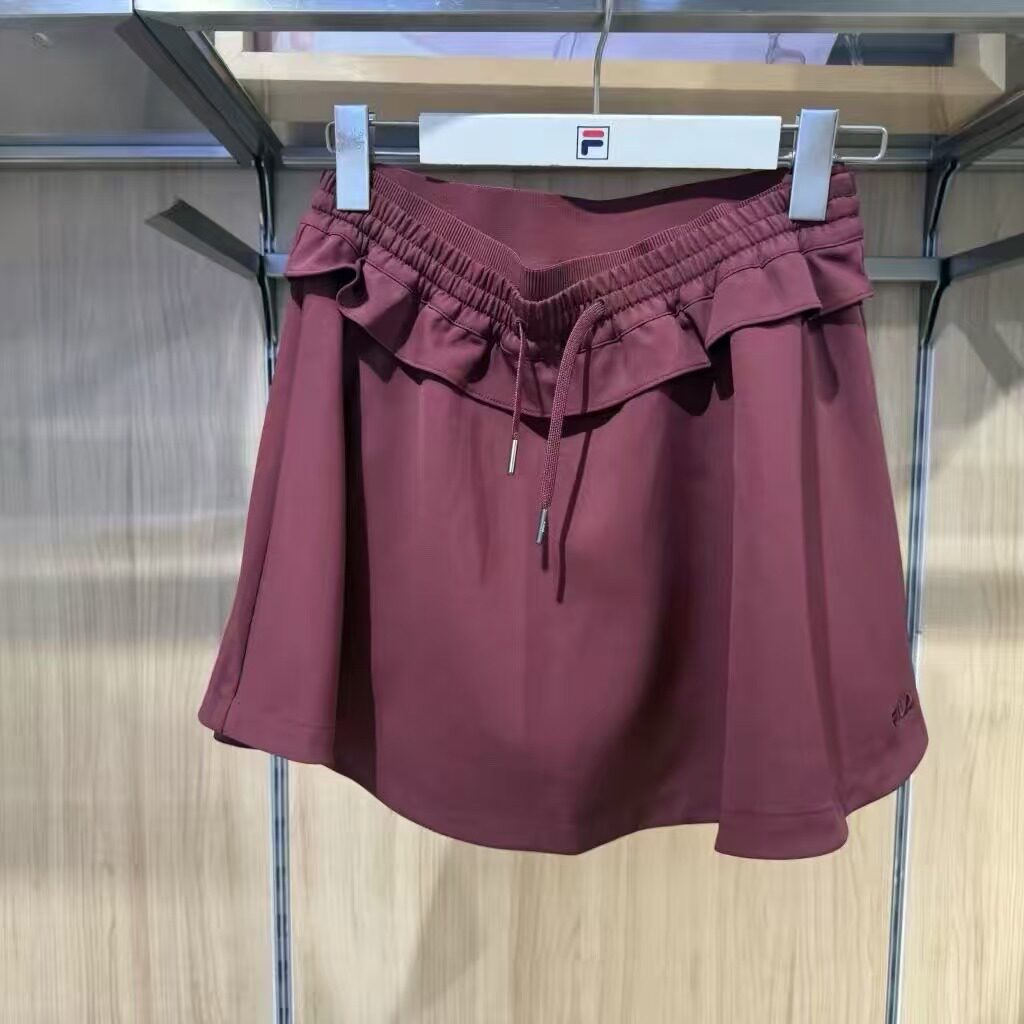 斐乐女装网球运动梭织半身裙
