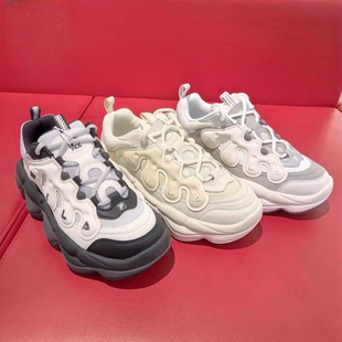 FILA斐乐2025年秋季新款情侣休闲运动复古豌豆面包鞋F12W/M541114