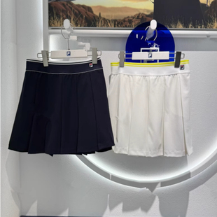 FILA斐乐2025夏新款 网球运动休闲百褶裙半身裙A11W523309F 女装