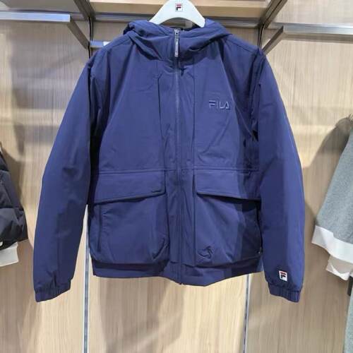 网球运动连帽保暖羽绒服