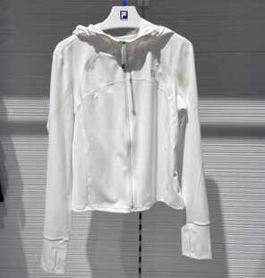 斐乐fila正品24秋新款女装运动场下健身针织连帽外套A11W431503F