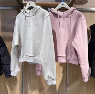 FILA斐乐2026年春季 女子宽松运动连帽针织套头上衣F11W618218 新款