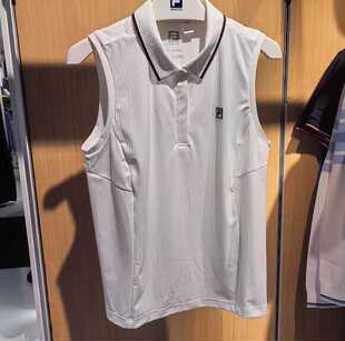 FILA斐乐2025夏季 女子高尔夫运动透气速干翻领背心A11W423101 新款