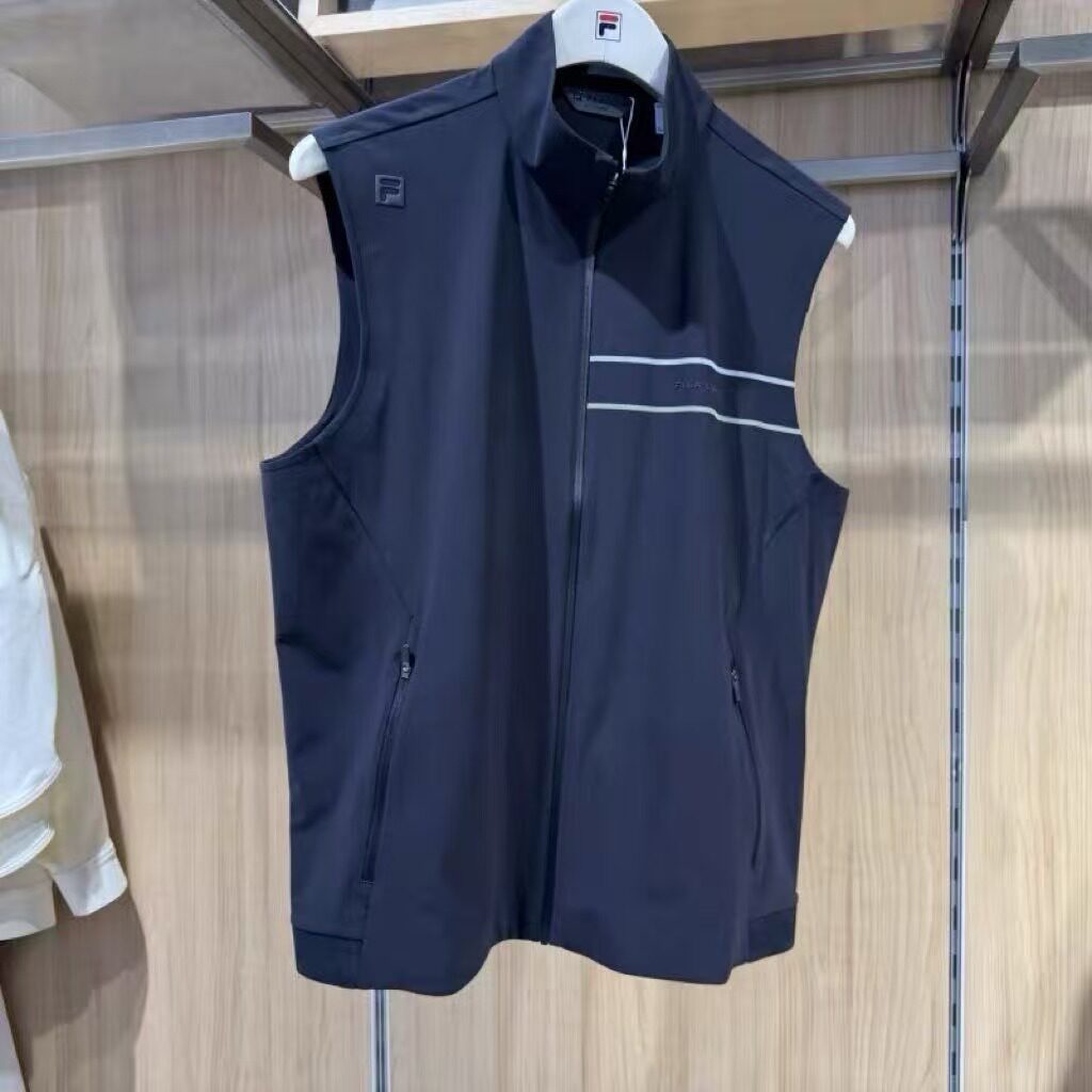 男子基础休闲针织单马甲背心
