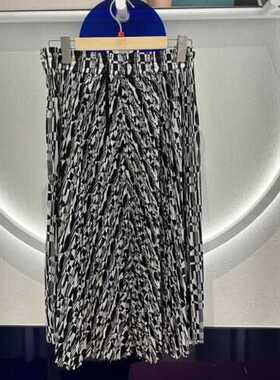 FILA斐乐 2025夏季新款女装时尚运动休闲梭织半身裙 F11W424317