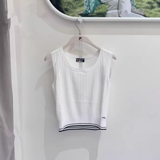 女装运动休闲圆领T恤编织衫背心