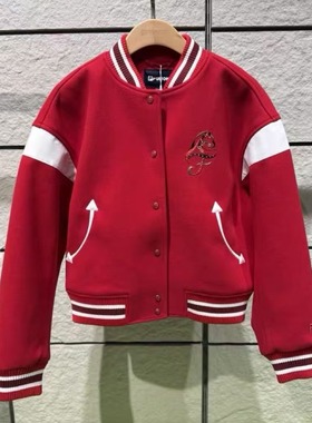 FILA斐乐潮牌2026年新年女子限定休闲运动宽松棒球服T11W612701