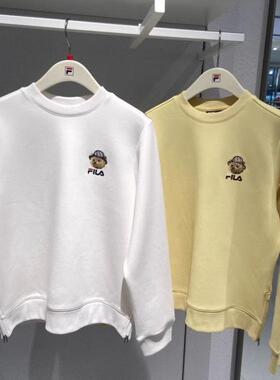 斐乐fila正品24冬新款女装运动休闲圆领针织套头衫卫衣F11W448214