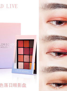 HOLD LIVE暮光之城之日落玫瑰12色眼影盘INS超火网红化妆品少女系